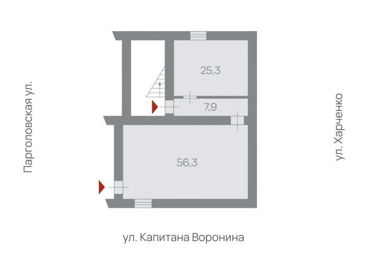 Помещение 89,5 кв.м у ст.м «Лесная»